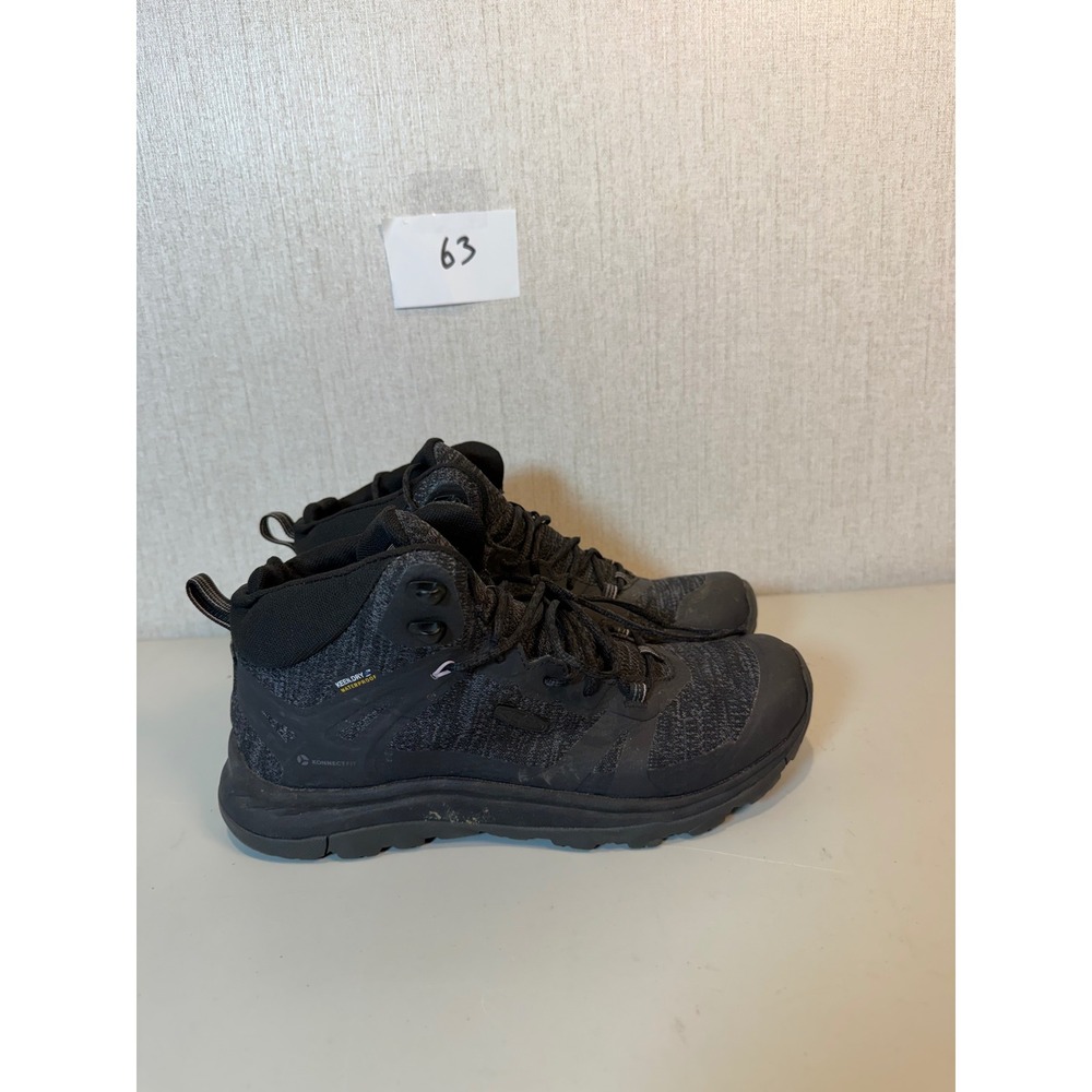 KEEN Terradora II Waterproof Hiking Boots Black Magnet Grey 1022352 Womens 7.5